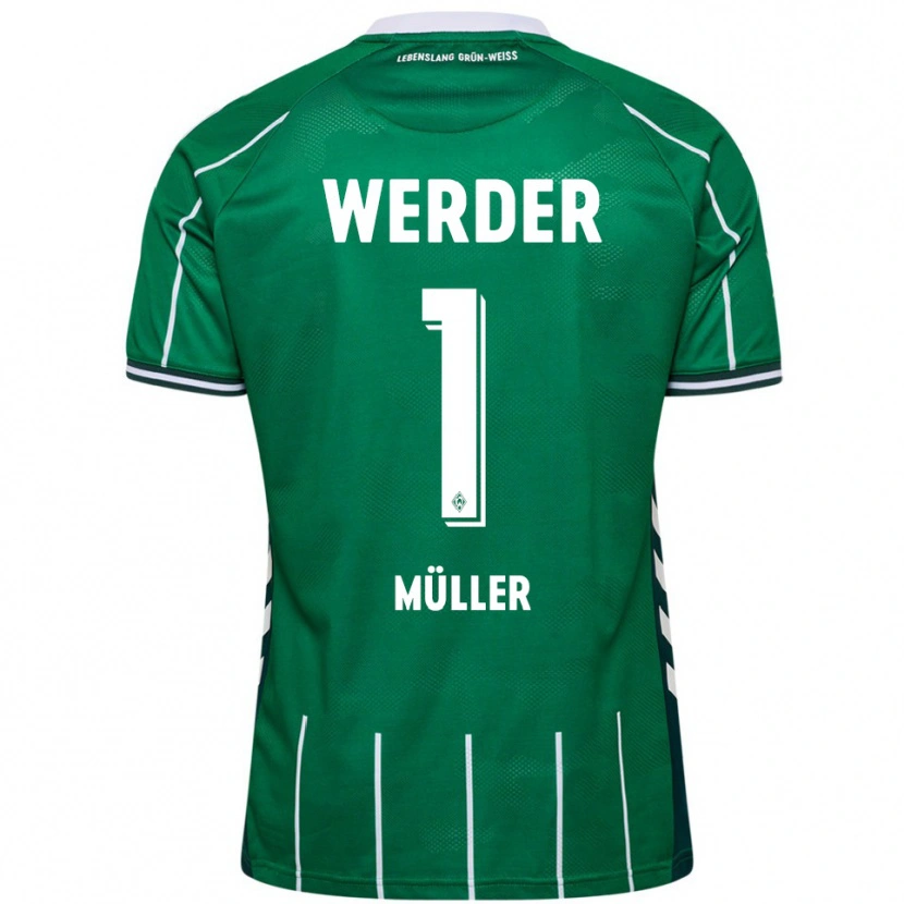 Danxen Uomo Maglia Vincent Müller #1 Verde Bianco Kit Gara Home 2025/26 Maglietta