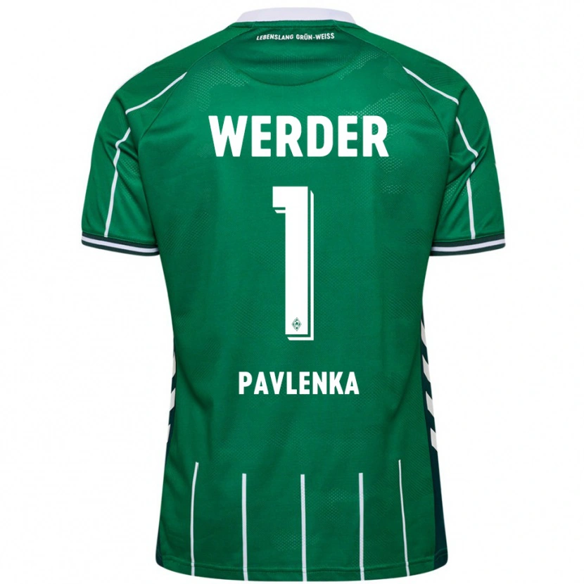 Danxen Uomo Maglia Jiri Pavlenka #1 Verde Bianco Kit Gara Home 2025/26 Maglietta