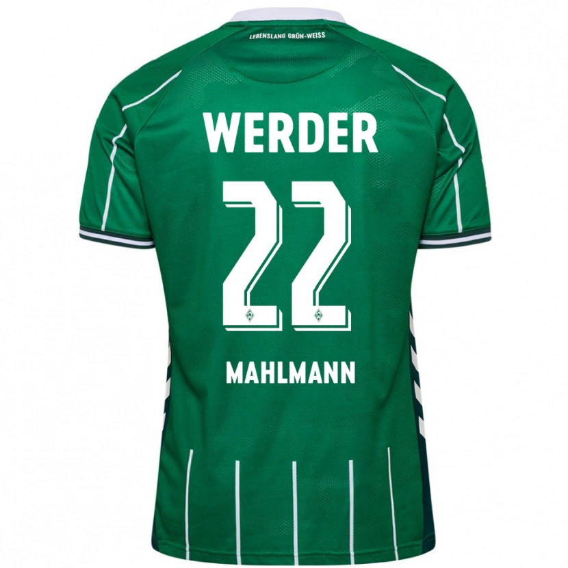 Danxen Uomo Maglia Justus Mahlmann #22 Verde Bianco Kit Gara Home 2025/26 Maglietta