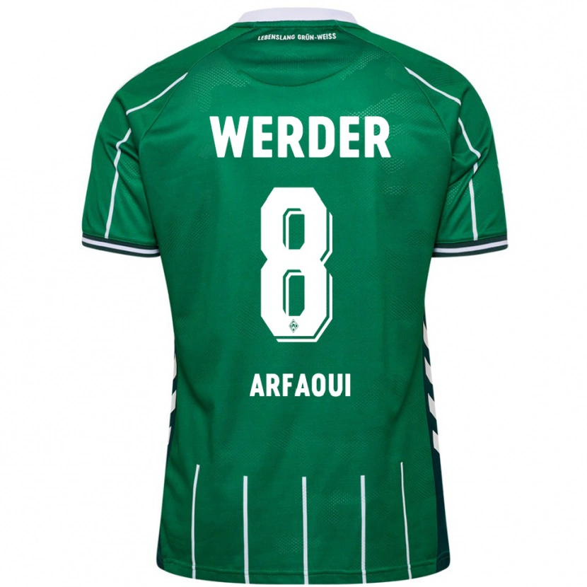 Danxen Uomo Maglia Amira Arfaoui #8 Verde Bianco Kit Gara Home 2025/26 Maglietta