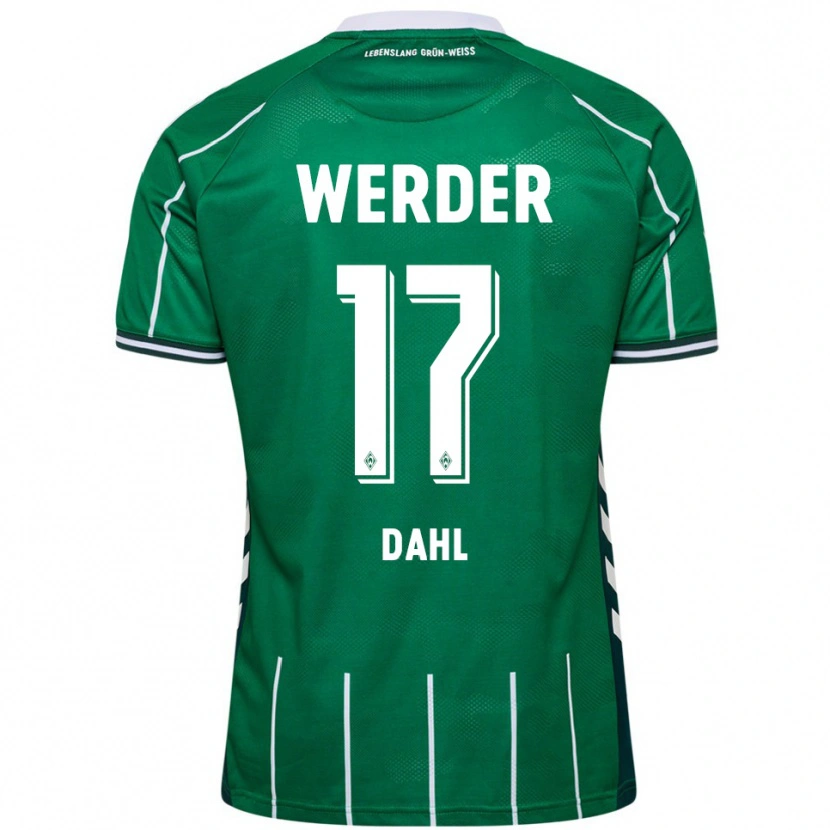 Danxen Uomo Maglia Amira Dahl #17 Verde Bianco Kit Gara Home 2025/26 Maglietta