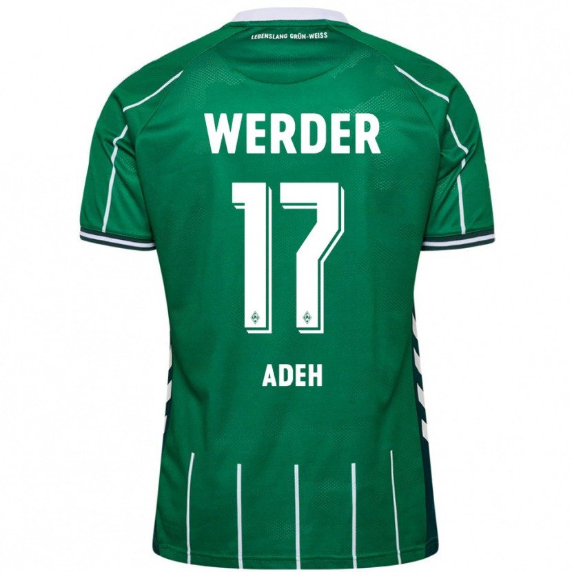 Danxen Uomo Maglia Bob-Ignatius Adeh #17 Verde Bianco Kit Gara Home 2025/26 Maglietta