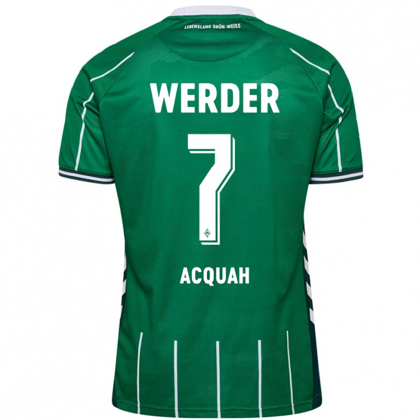 Danxen Uomo Maglia Joseph Shadrach Acheampong Acquah #7 Verde Bianco Kit Gara Home 2025/26 Maglietta