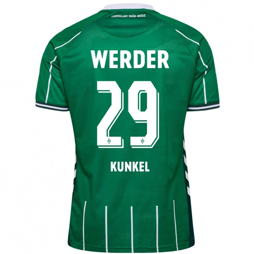 Danxen Uomo Maglia Melina Kunkel #29 Verde Bianco Kit Gara Home 2025/26 Maglietta