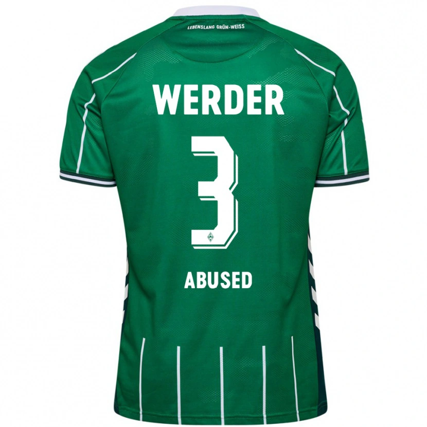 Danxen Uomo Maglia Dlges Abused #3 Verde Bianco Kit Gara Home 2025/26 Maglietta