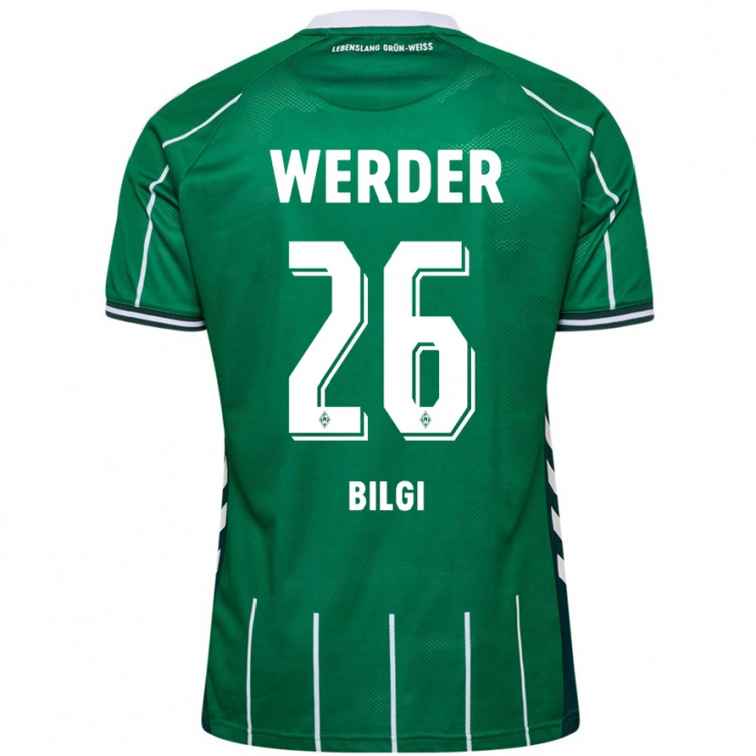 Danxen Uomo Maglia Süleyman Bilgi #26 Verde Bianco Kit Gara Home 2025/26 Maglietta