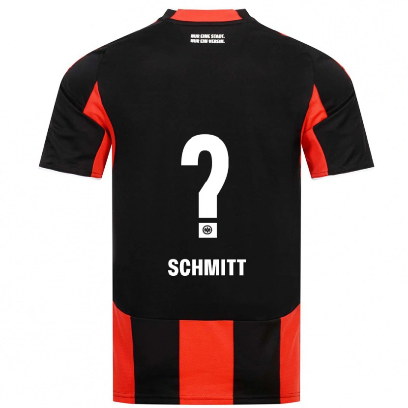 Danxen Uomo Maglia Jonathan Schmitt #0 Nero Rosso Kit Gara Home 2025/26 Maglietta