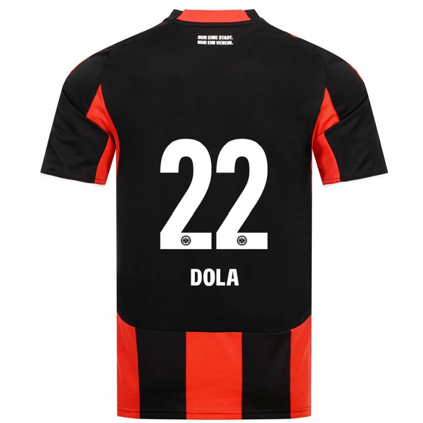Danxen Uomo Maglia Igor Dola #22 Nero Rosso Kit Gara Home 2025/26 Maglietta