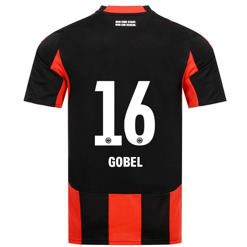 Danxen Uomo Maglia Marlon Göbel #16 Nero Rosso Kit Gara Home 2025/26 Maglietta