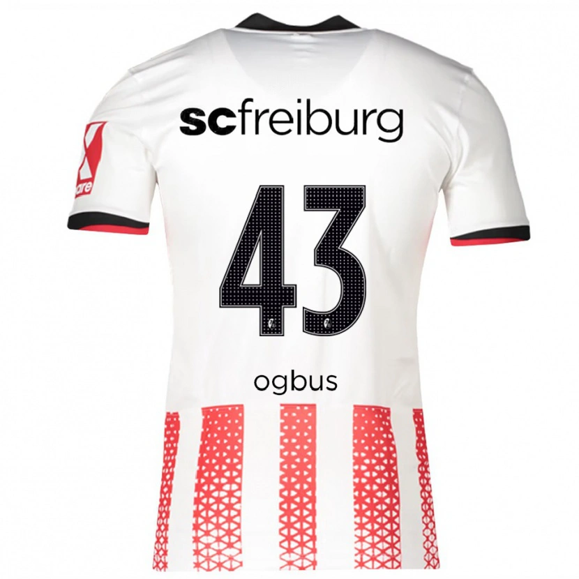 Danxen Uomo Maglia Bruno Ogbus #43 Bianco Rosso Kit Gara Home 2025/26 Maglietta