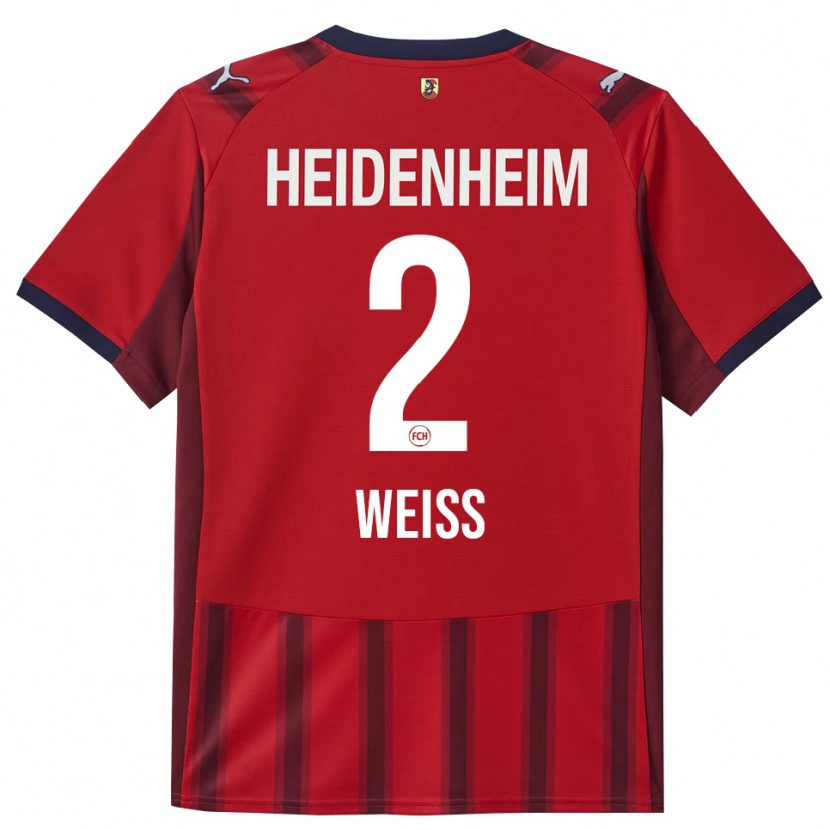 Danxen Uomo Maglia Philipp Weiß #2 Rosso Blu Navy Kit Gara Home 2025/26 Maglietta
