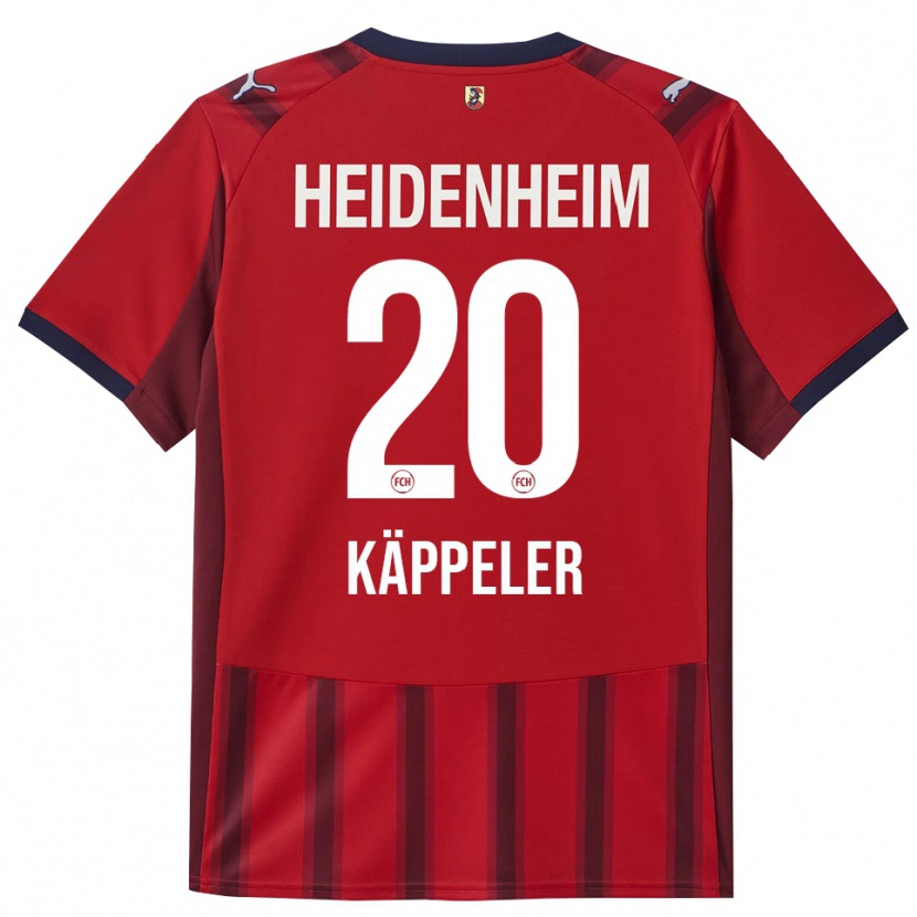 Danxen Uomo Maglia Lina Käppeler #20 Rosso Blu Navy Kit Gara Home 2025/26 Maglietta