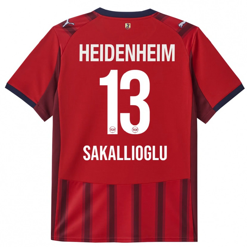 Danxen Uomo Maglia Nisa Sakallioglu #13 Rosso Blu Navy Kit Gara Home 2025/26 Maglietta