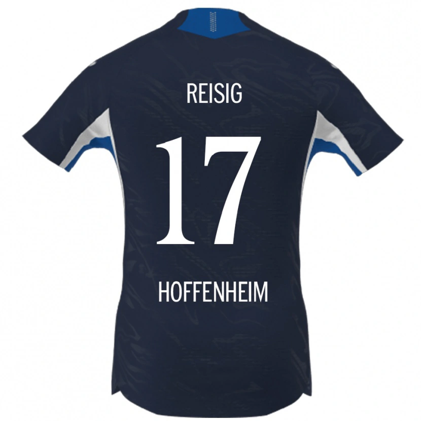 Danxen Uomo Maglia Ruben Reisig #17 Blu Navy Bianco Kit Gara Home 2025/26 Maglietta