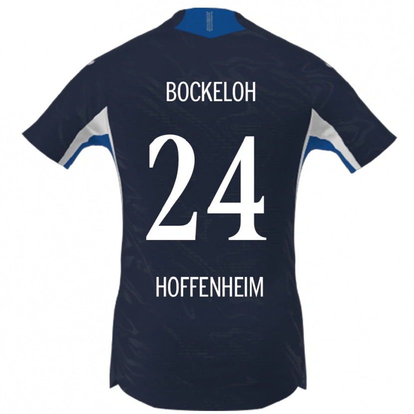Danxen Uomo Maglia Leonhard Bockeloh #24 Blu Navy Bianco Kit Gara Home 2025/26 Maglietta