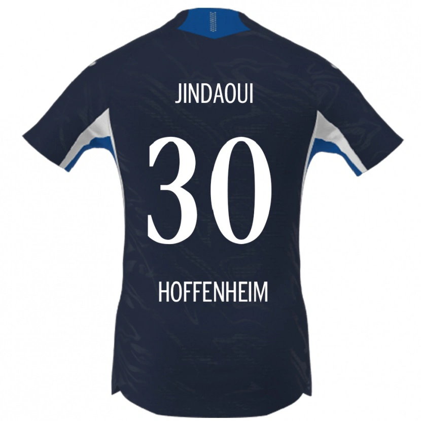 Danxen Uomo Maglia Nader Jindaoui #30 Blu Navy Bianco Kit Gara Home 2025/26 Maglietta