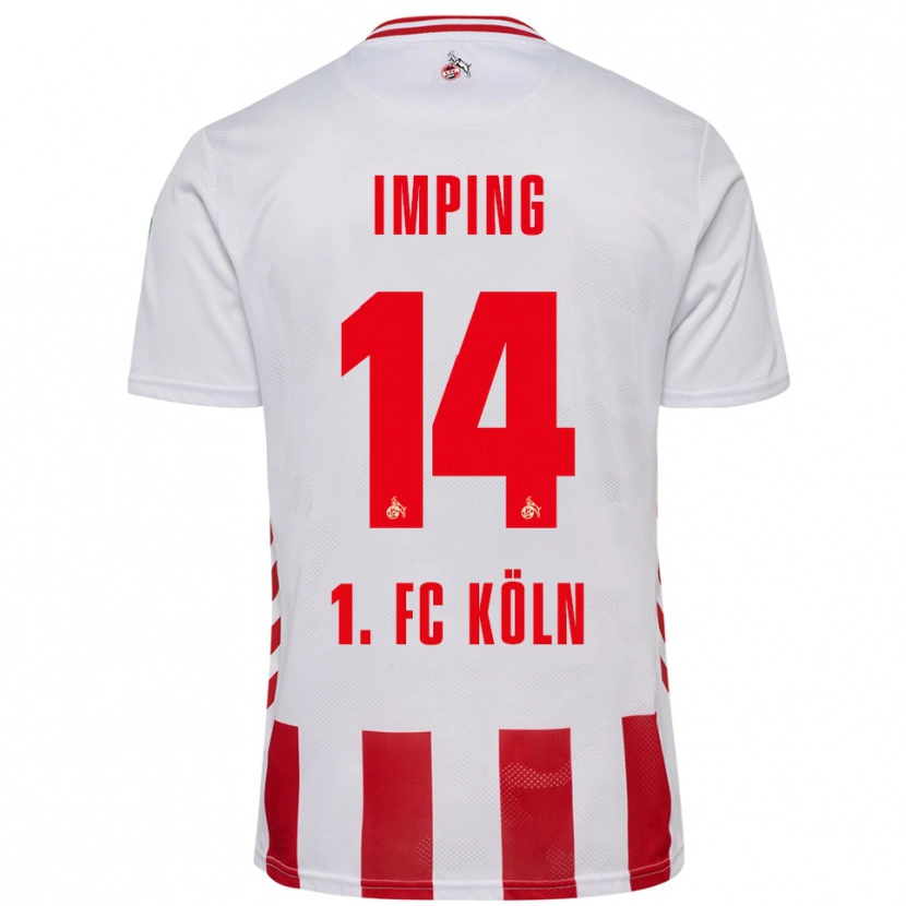 Danxen Uomo Maglia Carlotta Imping #14 Bianco Rosso Kit Gara Home 2025/26 Maglietta