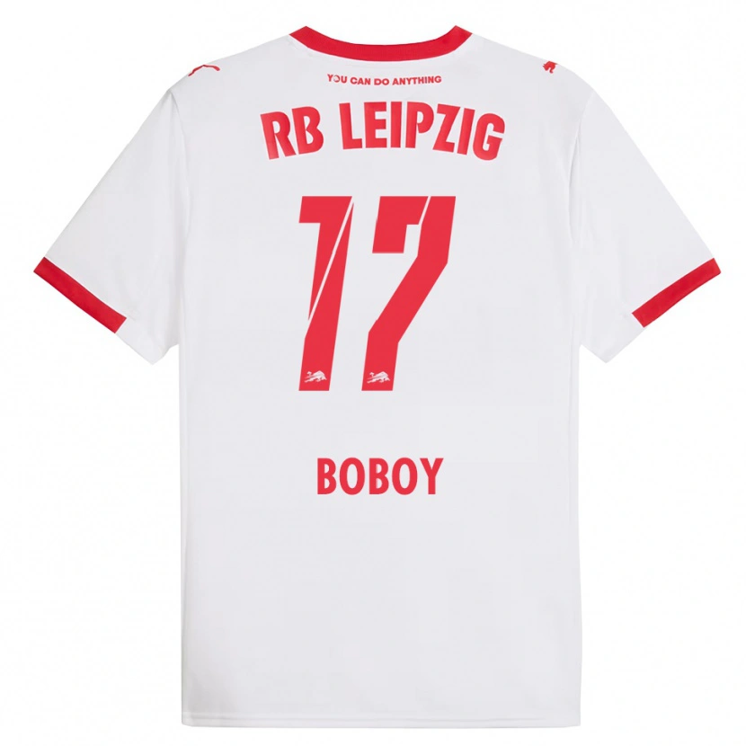 Danxen Uomo Maglia Delice Boboy #17 Bianco Rosso Kit Gara Home 2025/26 Maglietta