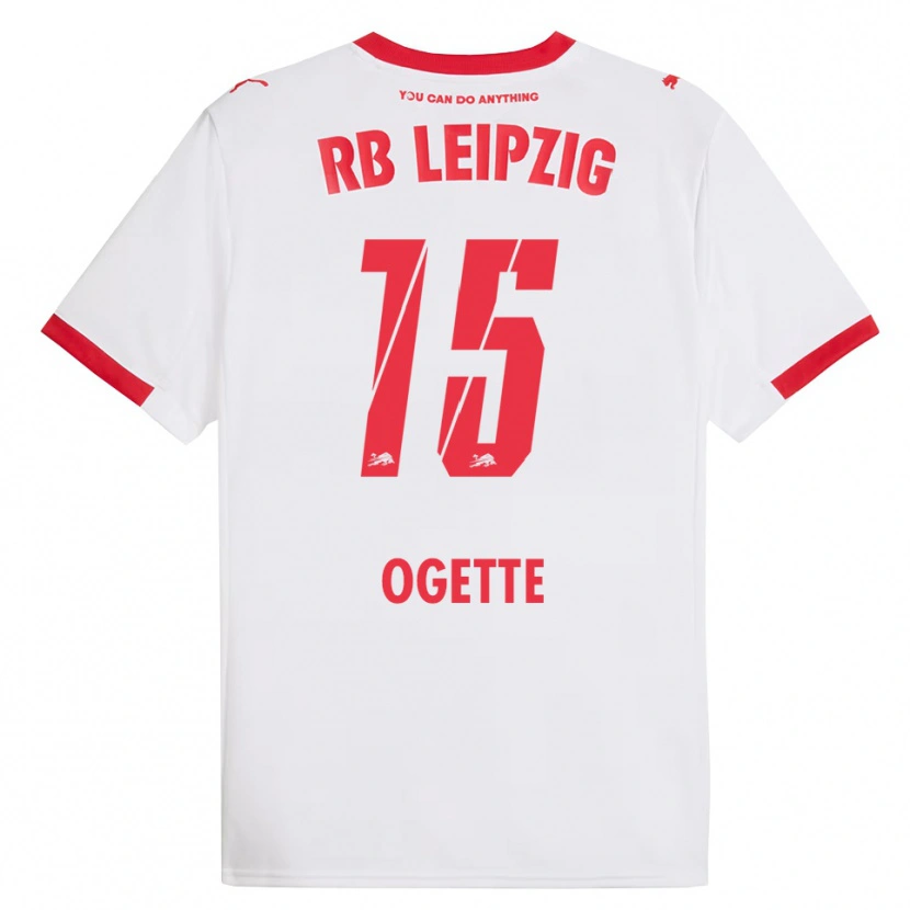 Danxen Uomo Maglia Israel Ogette #15 Bianco Rosso Kit Gara Home 2025/26 Maglietta