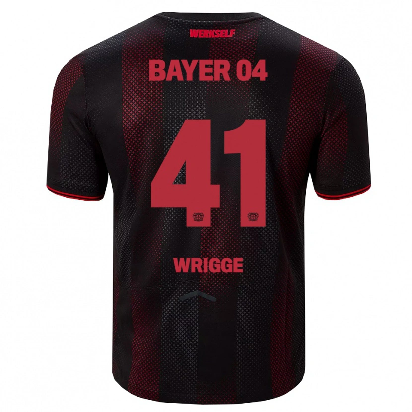 Danxen Uomo Maglia Amy Wrigge #41 Nero Rosso Kit Gara Home 2025/26 Maglietta