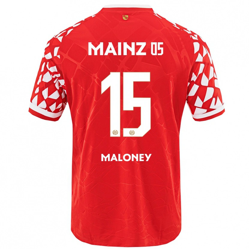 Danxen Uomo Maglia Lennard Maloney #15 Rosso Bianco Kit Gara Home 2025/26 Maglietta