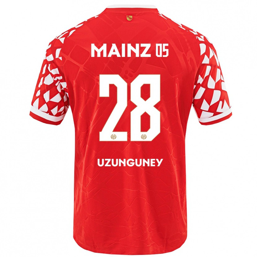 Danxen Uomo Maglia Ebru Uzungüney #28 Rosso Bianco Kit Gara Home 2025/26 Maglietta