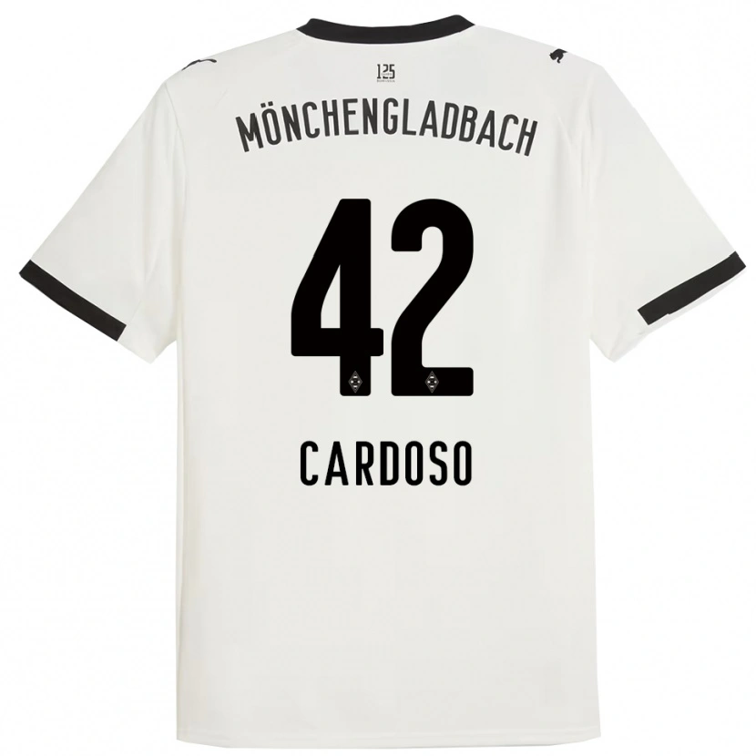 Danxen Uomo Maglia Tiago Pereira Cardoso #42 Bianco Nero Kit Gara Home 2025/26 Maglietta