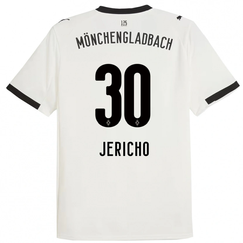 Danxen Uomo Maglia Aidan Jericho #30 Bianco Nero Kit Gara Home 2025/26 Maglietta