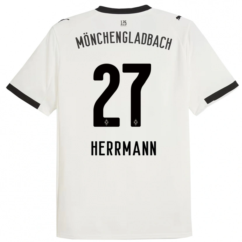 Danxen Uomo Maglia Michelle Herrmann #27 Bianco Nero Kit Gara Home 2025/26 Maglietta