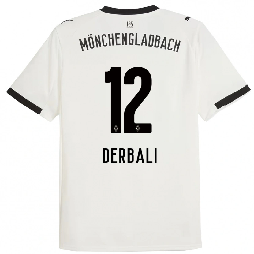 Danxen Uomo Maglia Louisa Derbali #12 Bianco Nero Kit Gara Home 2025/26 Maglietta
