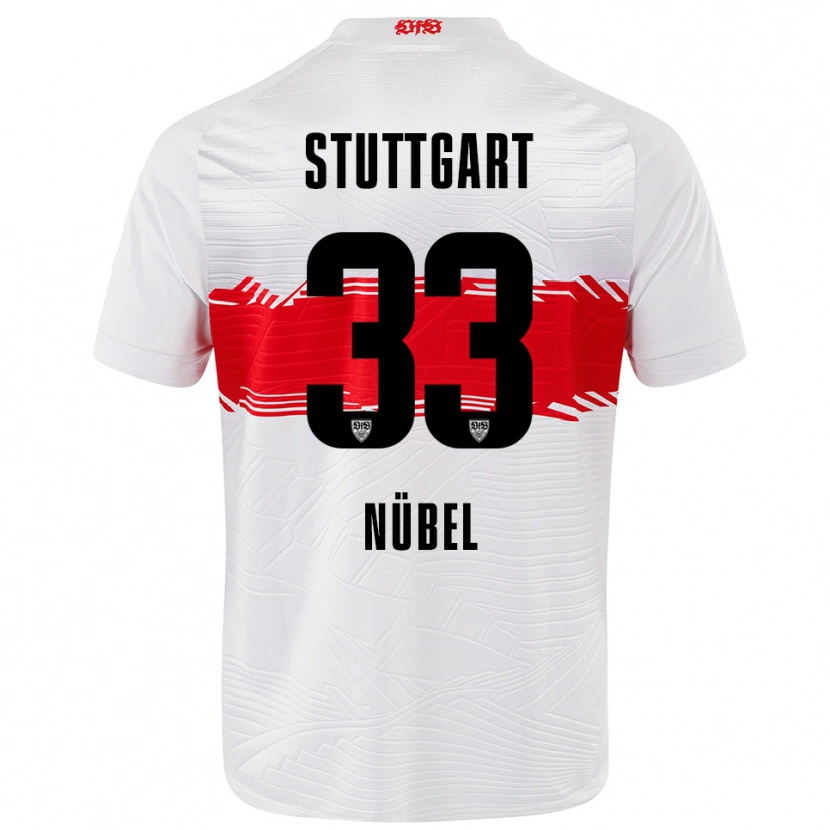Danxen Uomo Maglia Alexander Nübel #33 Bianco Rosso Kit Gara Home 2025/26 Maglietta