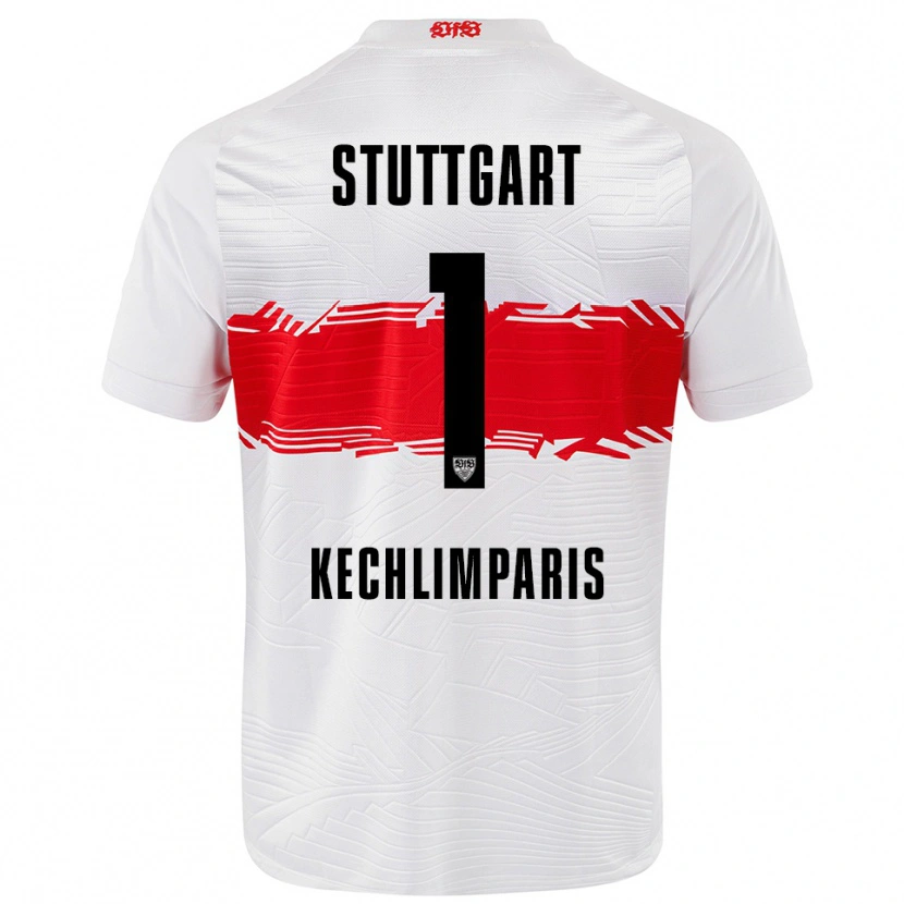Danxen Uomo Maglia Ioannis Kechlimparis #1 Bianco Rosso Kit Gara Home 2025/26 Maglietta