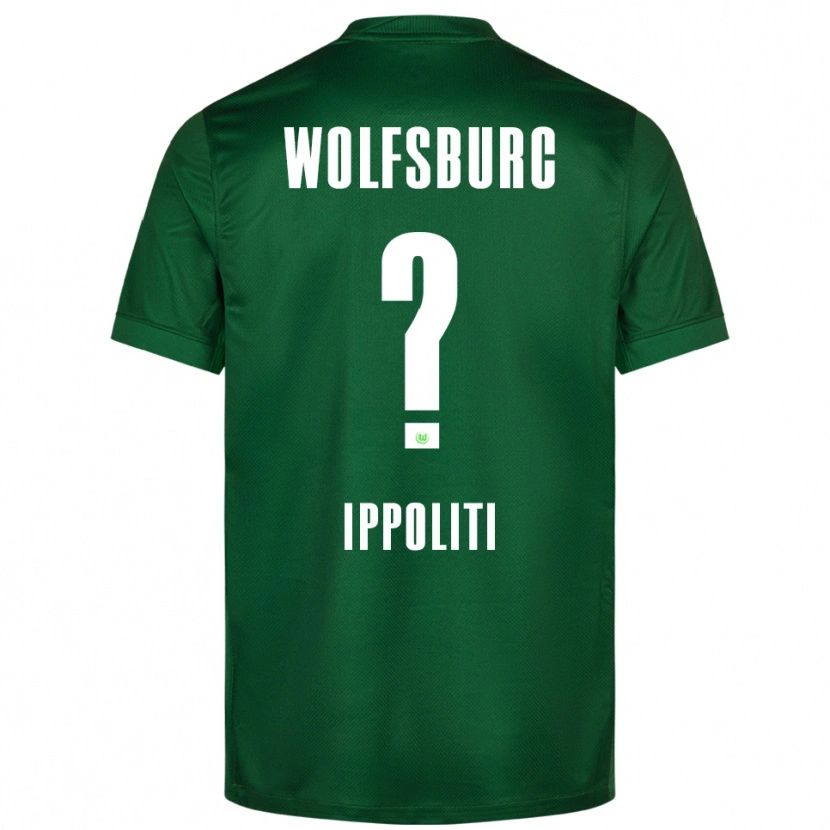 Danxen Uomo Maglia Mario Ippoliti #0 Verde Bianco Kit Gara Home 2025/26 Maglietta