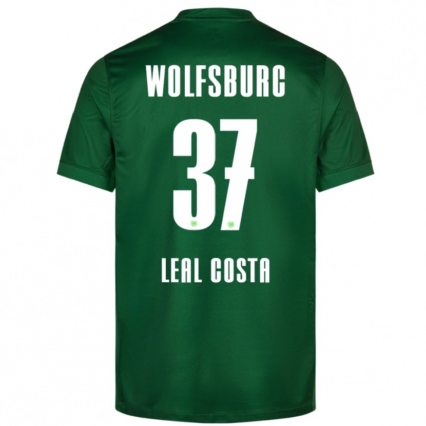 Danxen Uomo Maglia David Leal Costa #37 Verde Bianco Kit Gara Home 2025/26 Maglietta