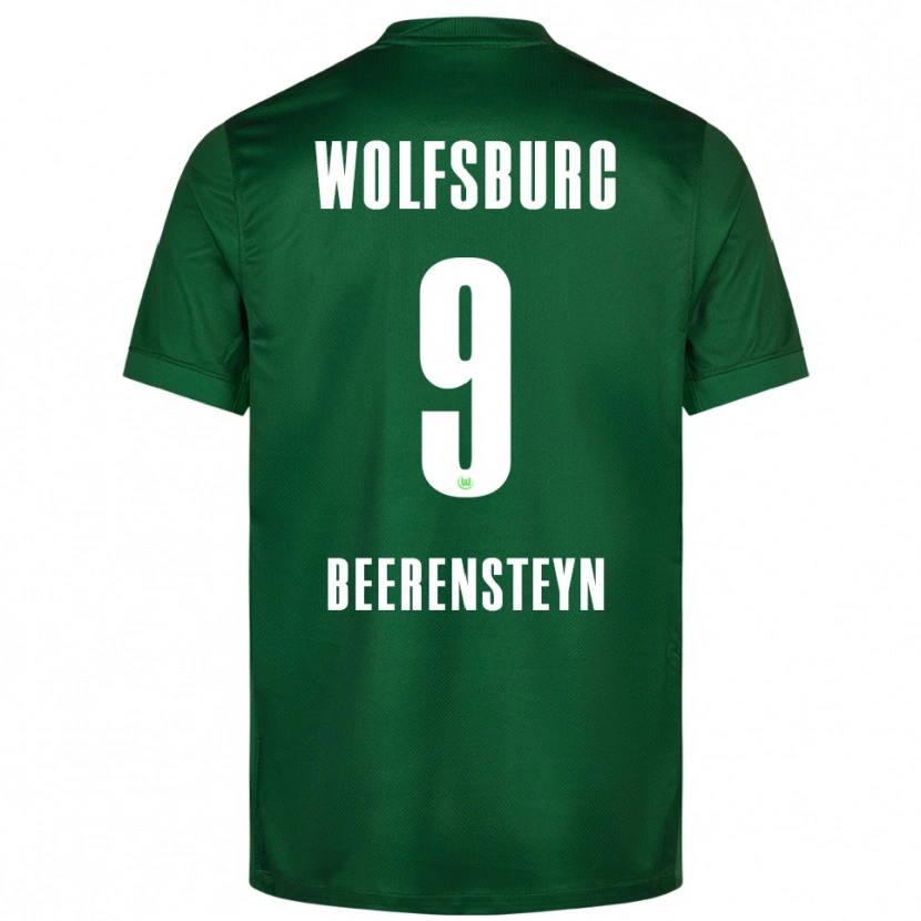 Danxen Uomo Maglia Lineth Beerensteyn #9 Verde Bianco Kit Gara Home 2025/26 Maglietta