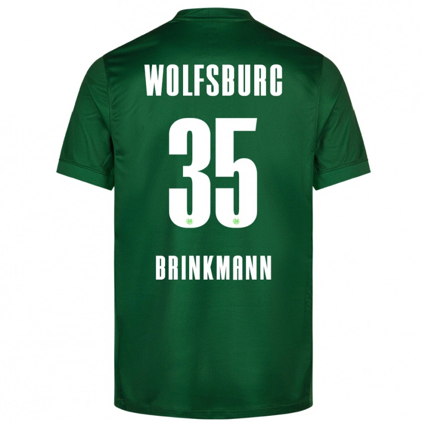 Danxen Uomo Maglia Karla Brinkmann #35 Verde Bianco Kit Gara Home 2025/26 Maglietta