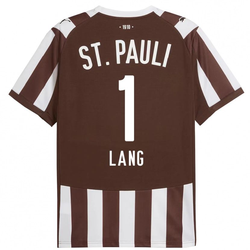 Danxen Uomo Maglia Christoph Lang #1 Caffè Bianco Kit Gara Home 2025/26 Maglietta