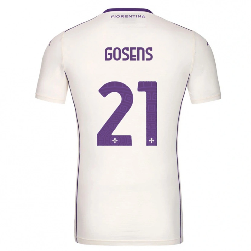 Danxen Uomo Maglia Robin Gosens #21 Bianco Viola Rosso Kit Gara Away 2025/26 Maglietta
