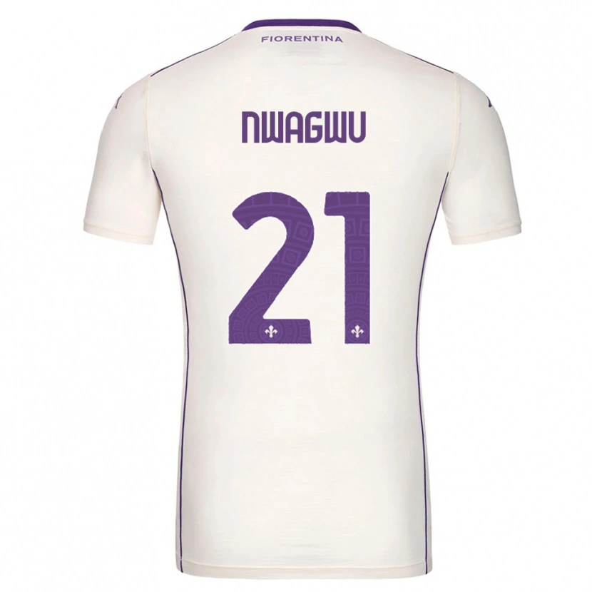 Danxen Uomo Maglia Ikenna Nwagwu #21 Bianco Viola Rosso Kit Gara Away 2025/26 Maglietta