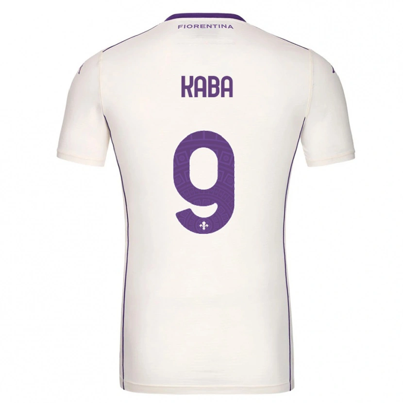 Danxen Uomo Maglia Karamoko Kaba #9 Bianco Viola Rosso Kit Gara Away 2025/26 Maglietta