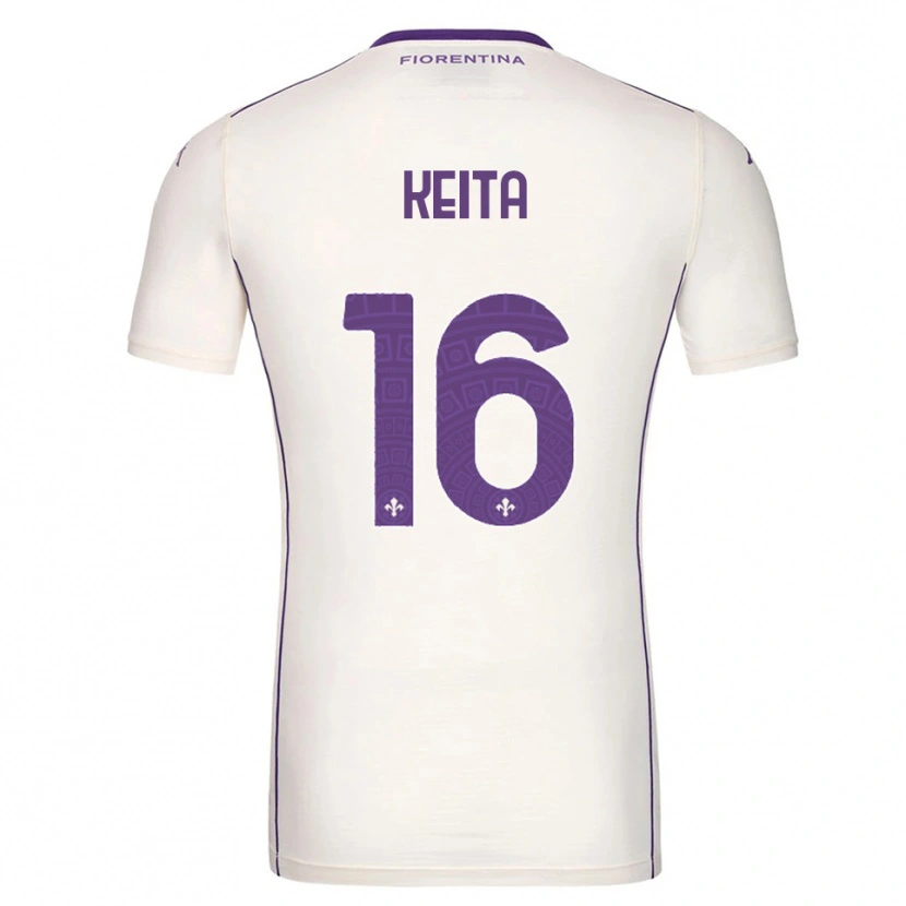 Danxen Uomo Maglia Bala Keita #16 Bianco Viola Rosso Kit Gara Away 2025/26 Maglietta