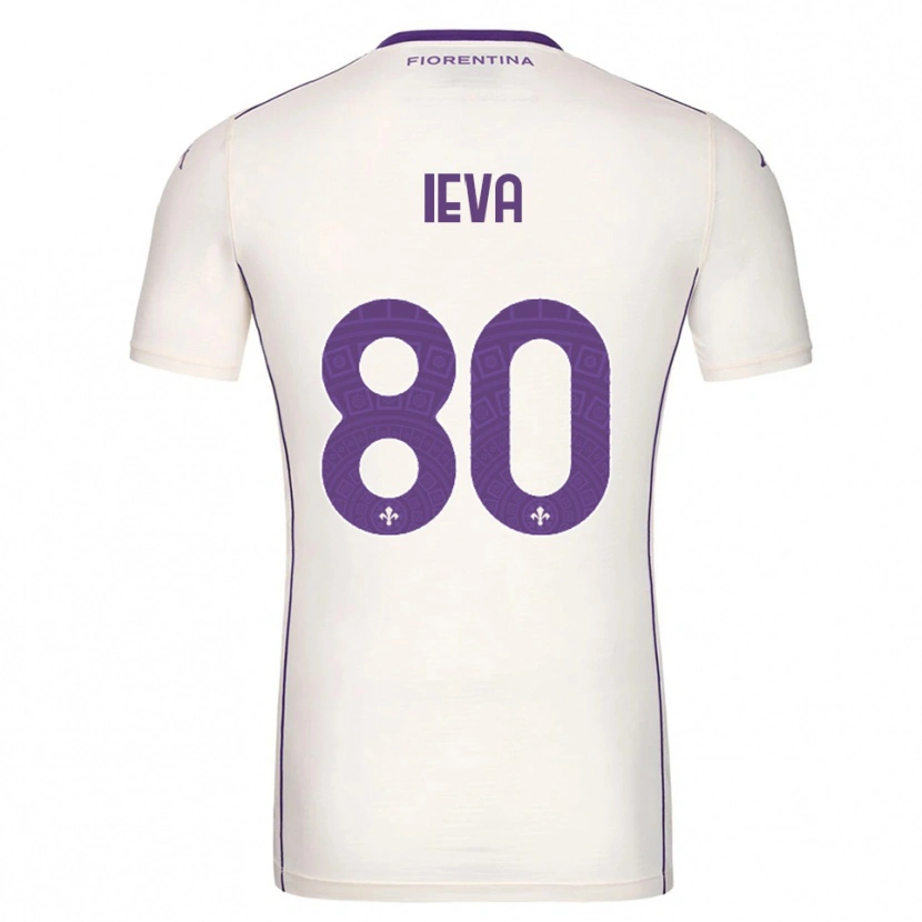 Danxen Uomo Maglia Stella Ieva #80 Bianco Viola Rosso Kit Gara Away 2025/26 Maglietta