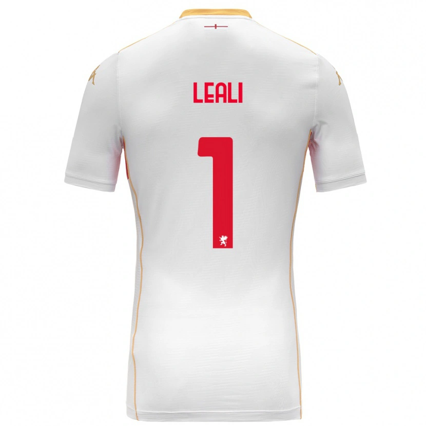 Danxen Uomo Maglia Nicola Leali #1 Bianco Rosso Kit Gara Away 2025/26 Maglietta