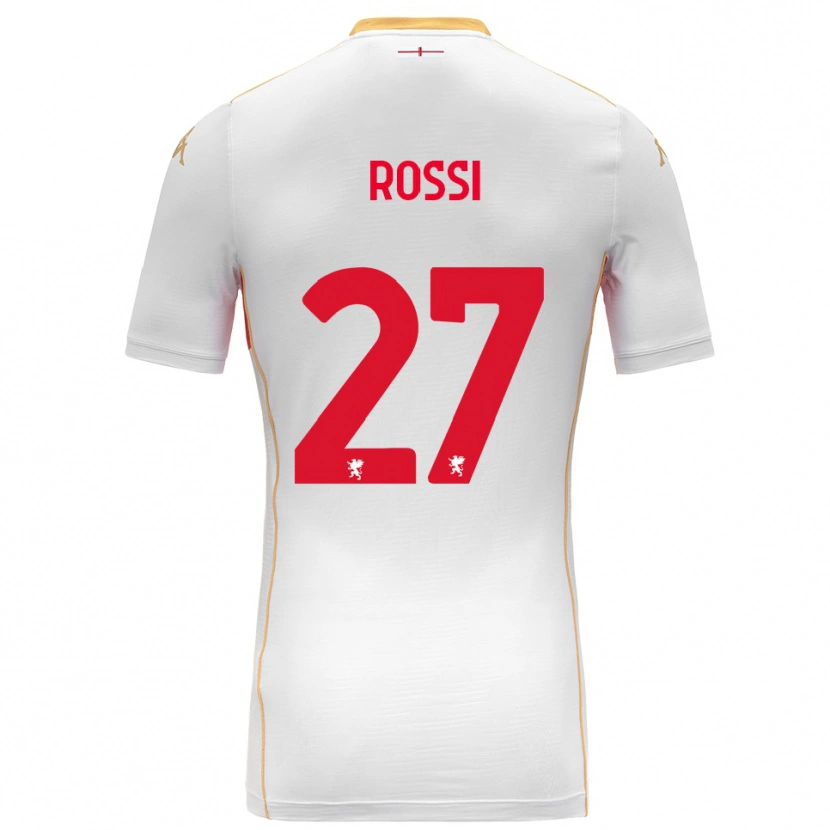 Danxen Uomo Maglia Lucrezia Rossi #27 Bianco Rosso Kit Gara Away 2025/26 Maglietta