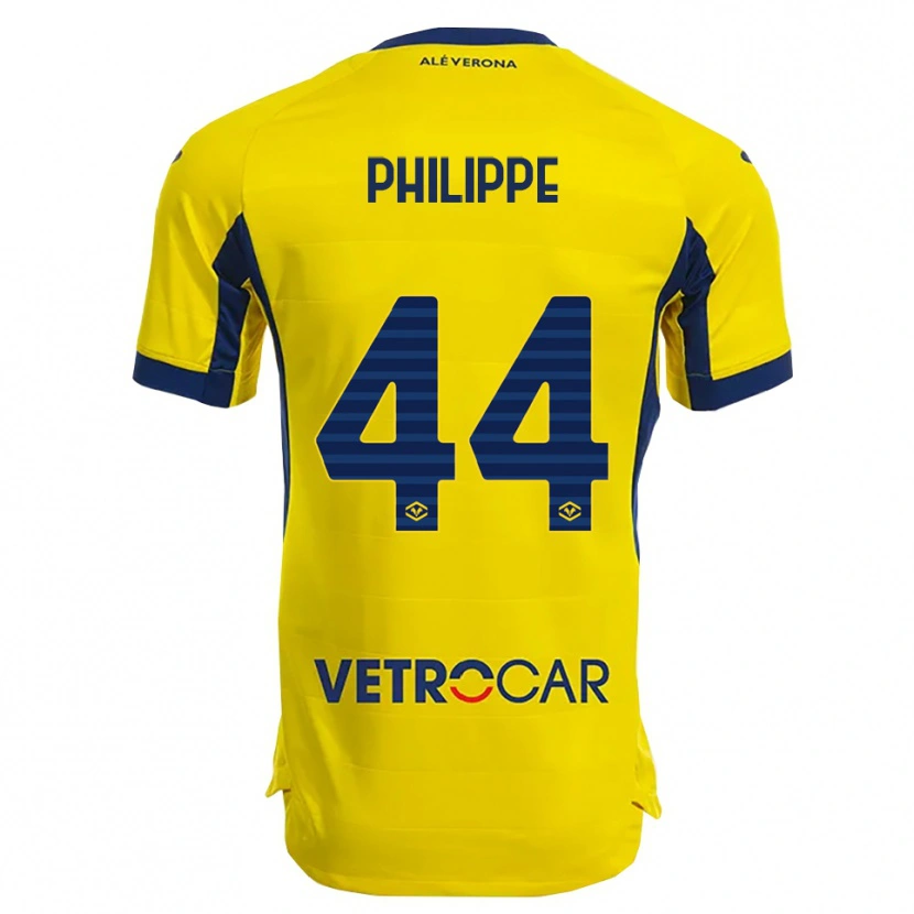 Danxen Uomo Maglia Mathis Amanu Philippe #44 Giallo Blu Navy Kit Gara Away 2025/26 Maglietta