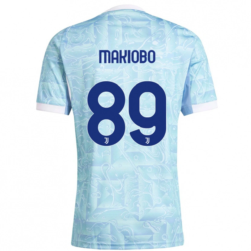 Danxen Uomo Maglia Grady Makiobo #89 Azzurro Giallo Kit Gara Away 2025/26 Maglietta