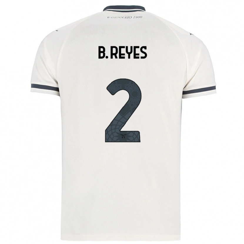 Danxen Uomo Maglia Carina Alicia Baltrip-Reyes #2 Bianco Blu Navy Kit Gara Away 2025/26 Maglietta