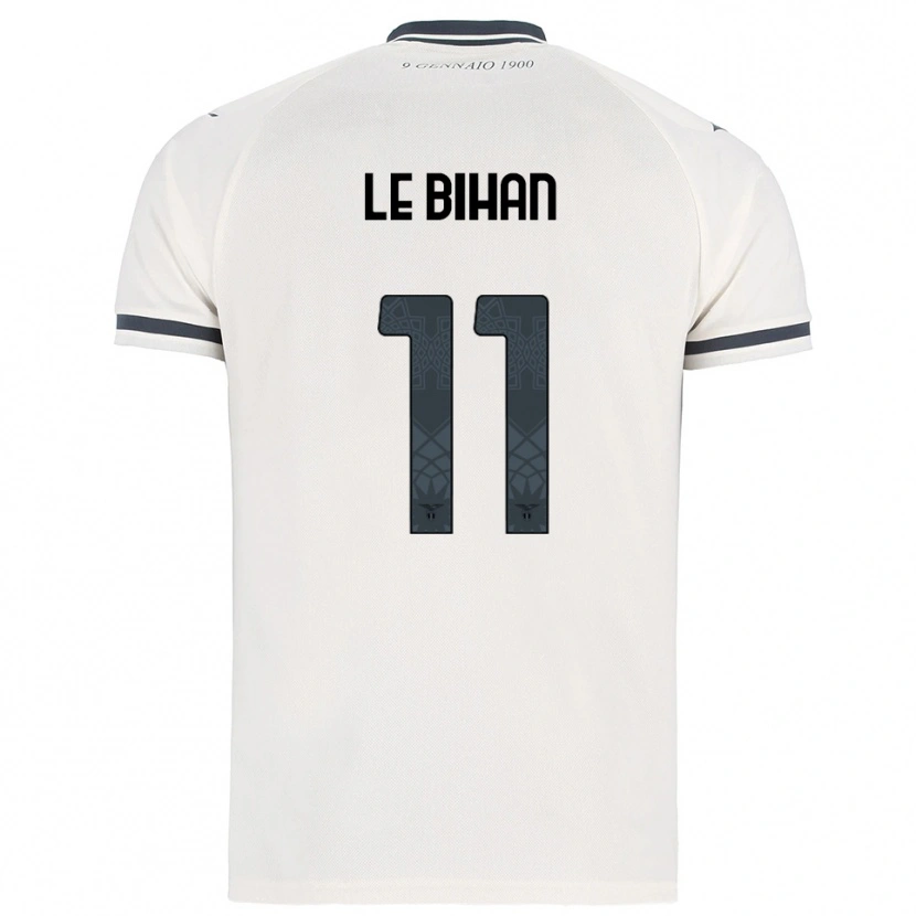 Danxen Uomo Maglia Clarisse Agathe Le Bihan #11 Bianco Blu Navy Kit Gara Away 2025/26 Maglietta