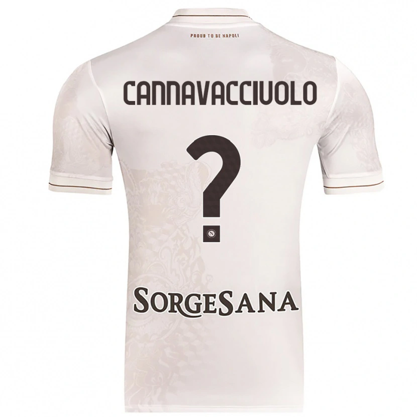 Danxen Uomo Maglia Luigi Pio Cannavacciuolo #0 Champagne Marrone Kit Gara Away 2025/26 Maglietta