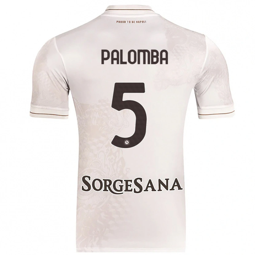 Danxen Uomo Maglia Fabio Palomba #5 Champagne Marrone Kit Gara Away 2025/26 Maglietta